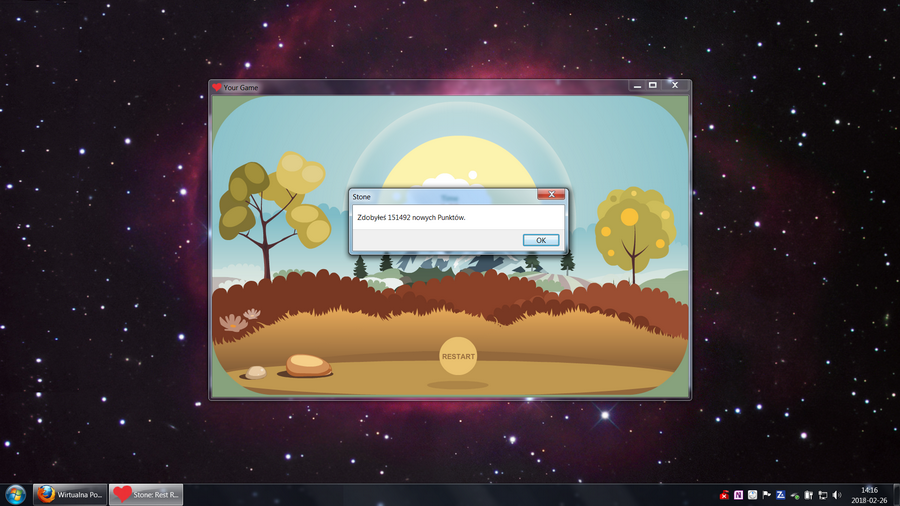 Zakończenie Gry i Wyświetlenie Punktów.